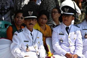 Ubud, Indonesia - agosto 17 2016 - indipendenza giorno è festeggiare tutti in giro nel il nazione foto