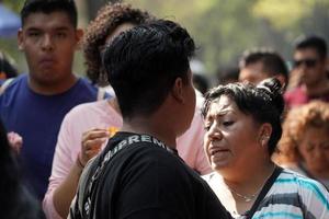 Messico città, febbraio 3 2019 - cittadina parco chapultepec affollato di persone su Domenica foto