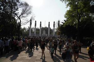 Messico città, febbraio 3 2019 - cittadina parco chapultepec affollato di persone su Domenica foto