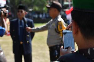 Ubud, Indonesia - agosto 17 2016 - indipendenza giorno è festeggiare tutti in giro nel il nazione foto