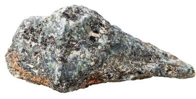 campione di migmatite migmatico gneiss isolato foto