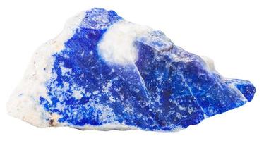 lazurite lapis lazuli minerale pietra isolato foto