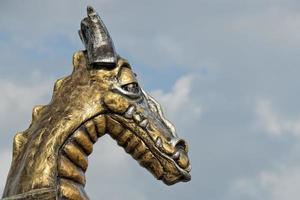 carnevale parata carro dettaglio d'oro Drago foto