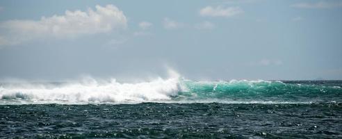 Pacifico oceano onde su il riva foto