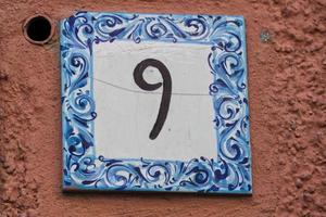 ceramica numero piastrella 9 foto