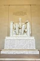 Presidente Lincoln statua a Washington memoriale foto