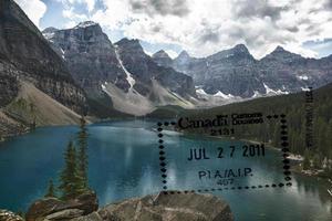 passaporto al di sopra di Canada panoramico destinazione foto