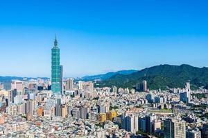 taipei 101 tower nella città di taipei, taiwan foto