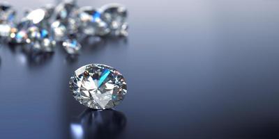 riflessione caustica con diamanti sfocati