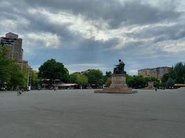 paesaggio urbano edifici nel yerevan Armenia foto