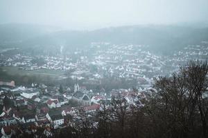 marsberg storico città nel il Sauerland, Germania durante inverno foto