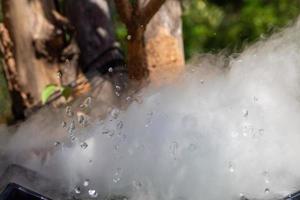 Fumo e naturale a arretrare, Tailandia. foto