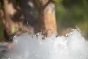 Fumo e naturale a arretrare, Tailandia. foto