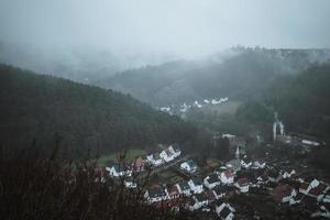 marsberg storico città nel il Sauerland, Germania durante inverno foto