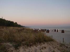 la spiaggia di Binz al mar baltico foto