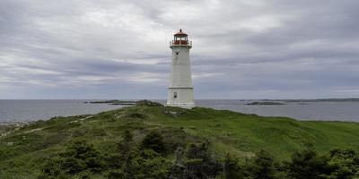 louisburgo faro nel capo bretone, nova scozia foto