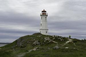 il louisburgo faro su capo bretone isola. foto