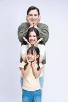 Immagine di asiatico famiglia su sfondo foto