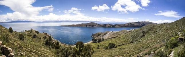 isla del sol sul lago titicaca in bolivia foto