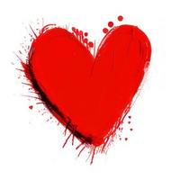 rosso cuore forme per san valentino giorno foto