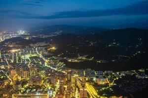 vista della città di taipei, taiwan foto