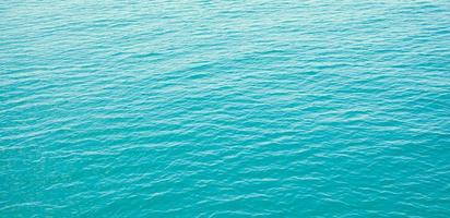 panorama di chiaro blu mare con onde sfondo foto