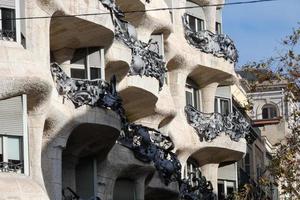 pedrera edificio nel il città di Barcellona foto