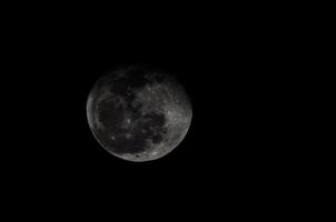 Luna su buio sfondo foto