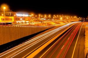 autostrada a notte foto