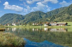 villaggio di sankt ulrich am pillersee nel tirolo, austria foto