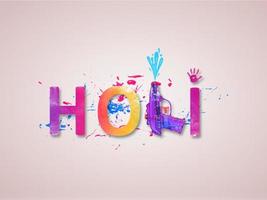 contento holi, holi auguri, rangpanchami e holi celebrazione sfondo. foto