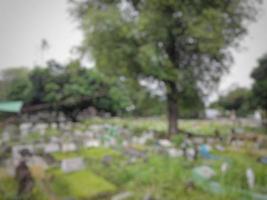 sfocato astratto sfocato sfondo di pubblico cimitero foto