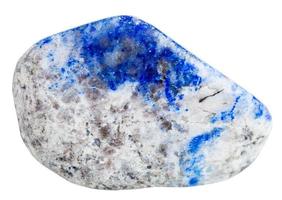 caduto lapis lazuli lazurite minerale pietra preziosa foto