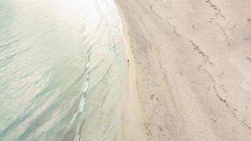 aereo Visualizza naturale Paradiso spiaggia nel il mediterraneo, sa coma maiorca, baleari isole foto