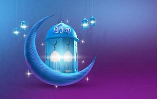 Ramadan kareem tradizionale islamico Festival religioso sfondo bandiera foto