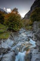 un' ruscello nel il valle durante il autunno foto