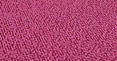 3d illustrazione di uno sfondo rosa labirinto
