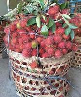 Questo è rambutan frutta a partire dal il giardino foto