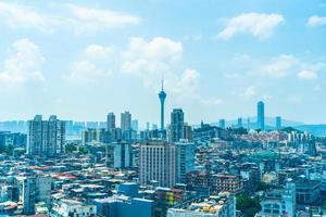 paesaggio urbano della città di macao, cina foto