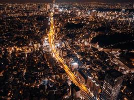 tokyo cityscape di notte foto