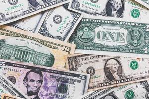dollari americani o sfondo di banconote in dollari americani