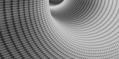 Illustrazione 3D di un modello a spirale del cerchio profondo in un tubo foto