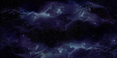 Fondo realistico dello spazio della nebulosa 3D foto