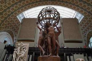 Parigi, Francia - ottobre 5 2018 - orsay Museo pieno di visitatori foto