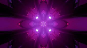 Abstract 3d illustrazione del viola mandala pattern foto