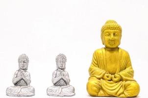 Budda statue su leggero sfondo foto