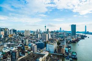 paesaggio urbano della città di macao, cina foto