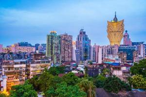 paesaggio urbano della città di macao, cina foto