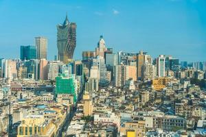 paesaggio urbano della città di macao, cina foto