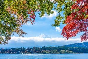 paesaggio a mt. fuji, yamanashi, giappone foto